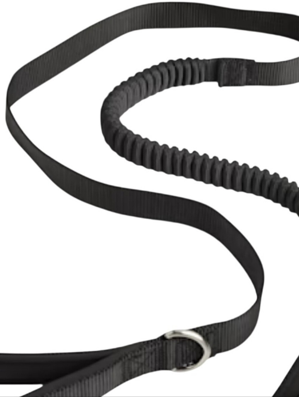 Black Shock-Absorbent Dog Leash - Durable Nylon - Picture 3 of 3
